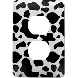 Cowprint w/Cowboy Electric Outlet Plate (Personalized)