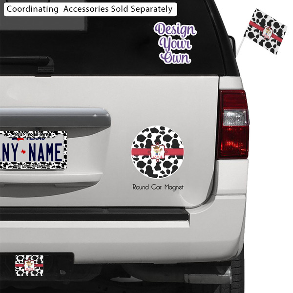 Cowprint w/Cowboy Exterior Car Accessories