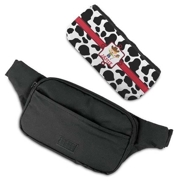 Cowprint w/Cowboy Fanny Packs - FLAT (flap off)