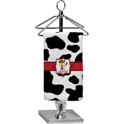 Cowprint w/Cowboy Finger Tip Towel - Full Print (Personalized)