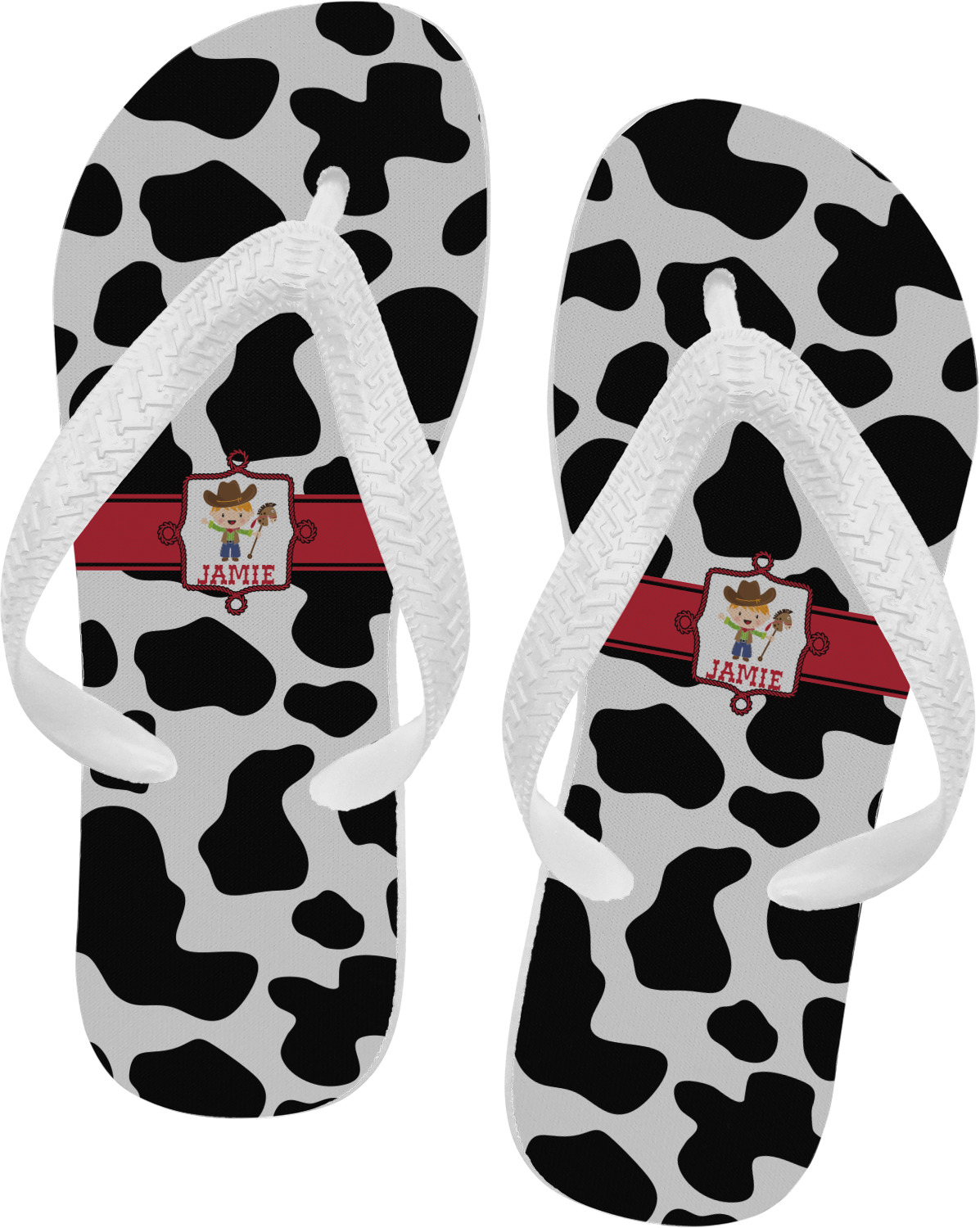mens cowboy boot flip flops