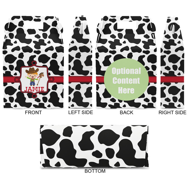 Cowprint w/Cowboy Gable Favor Box - Approval