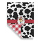 Cowprint w/Cowboy Garden Flags - Large - Double Sided - FRONT FOLDED
