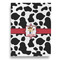 Cowprint w/Cowboy Garden Flags - Large - Double Sided - FRONT