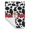 Cowprint w/Cowboy Garden Flags - Large - Single Sided - FRONT FOLDED