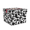 Cowprint w/Cowboy Gift Boxes with Lid - Canvas Wrapped - Medium - Front/Main