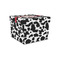 Cowprint w/Cowboy Gift Boxes with Lid - Canvas Wrapped - Small - Front/Main
