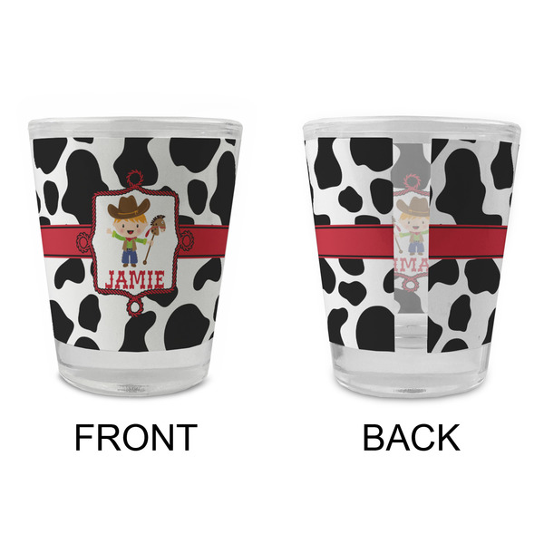 Cowprint w/Cowboy Glass Shot Glass - Standard - APPROVAL