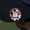 Cowprint w/Cowboy Golf Ball Marker Hat Clip - Gold - On Hat