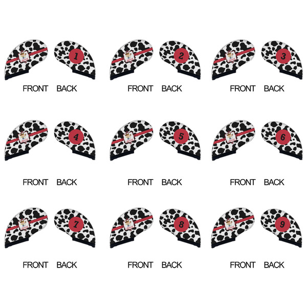 Cowprint w/Cowboy Golf Club Covers - APPROVAL (set of 9)