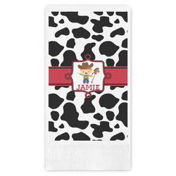 Cowprint w/Cowboy Guest Towels - Full Color (Personalized)