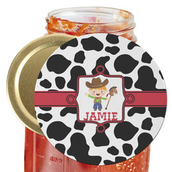 Cowprint w/Cowboy Jar Opener (Personalized)