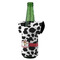 Cowprint w/Cowboy Jersey Bottle Cooler - ANGLE (on bottle)