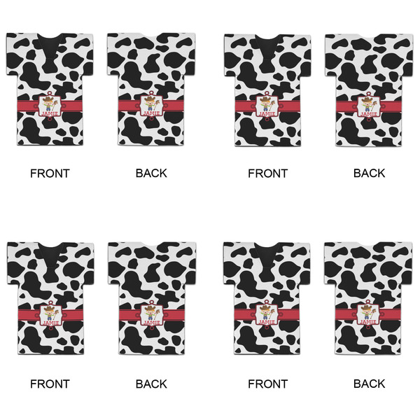 Cowprint w/Cowboy Jersey Bottle Cooler - Set of 4 - APPROVAL