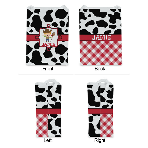 Cowprint w/Cowboy Jewelry Gift Bag - Gloss - Approval