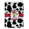 Cowprint w/Cowboy Jewelry Gift Bag - Gloss - Front