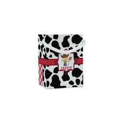 Cowprint w/Cowboy Jewelry Gift Bags - Gloss (Personalized)