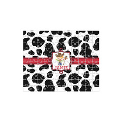 Cowprint w/Cowboy 110 pc Jigsaw Puzzle (Personalized)