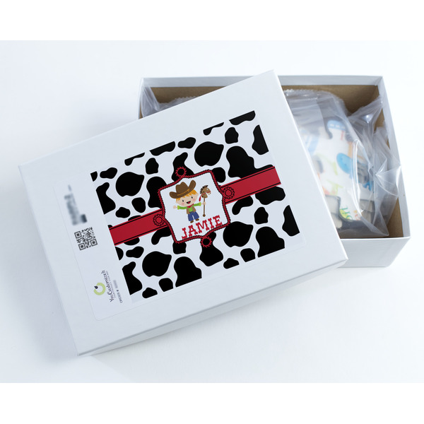 Cowprint w/Cowboy Jigsaw Puzzle 30 Piece - Box