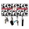 Cowprint w/Cowboy Key Hanger w/ 4 Hooks w/ Graphics and Text