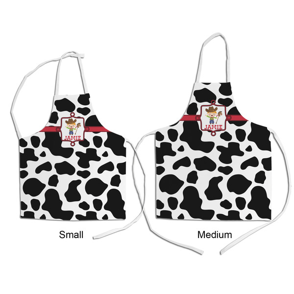 Cowprint w/Cowboy Kid's Aprons - Comparison