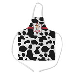 Cowprint w/Cowboy Kid's Apron w/ Name or Text