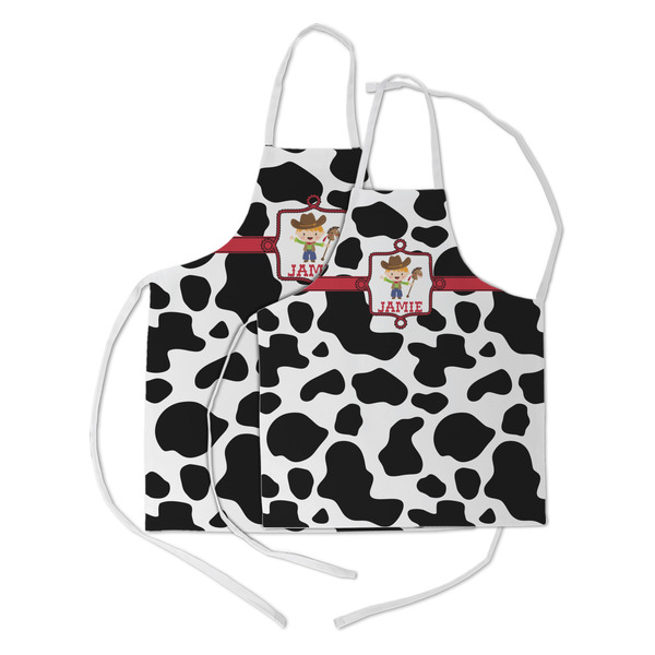 Cowprint w/Cowboy Kid's Aprons - Parent - Main