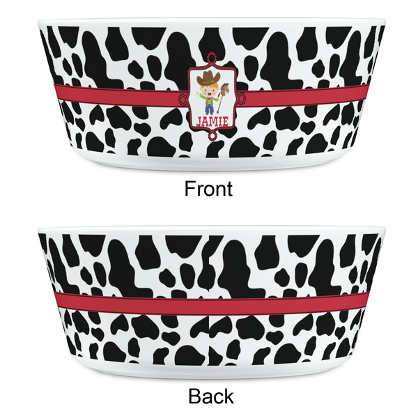 Cowprint w/Cowboy Kids Bowls - APPROVAL