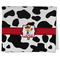 Cowprint w/Cowboy Kitchen Towel - Poly Cotton w/ Name or Text