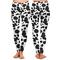Cowprint w/Cowboy Ladies Leggings - Front and Back