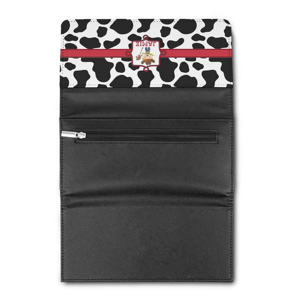 Cowprint w/Cowboy Ladies Wallet  (Personalized Opt)