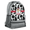 Cowprint w/Cowboy Large Backpack - Gray - Angled View