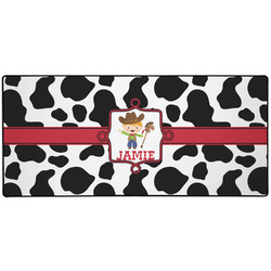 Cowprint w/Cowboy 3XL Gaming Mouse Pad - 35" x 16" (Personalized)