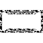 Cowprint w/Cowboy License Plate Frame (Personalized)