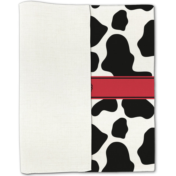 Cowprint w/Cowboy Linen Placemat - Folded Half