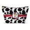 Cowprint w/Cowboy Makeup Bag - Small - 8.5"x4.5" (Personalized)