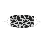 Cowprint w/Cowboy Kid's Cloth Face Mask - XSmall