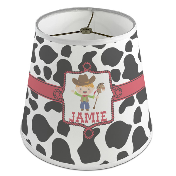 Custom Cowprint w/Cowboy Empire Lamp Shade (Personalized)