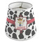 Cowprint w/Cowboy Poly Film Empire Lampshade - Angle View
