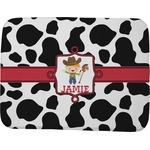 Cowprint w/Cowboy Memory Foam Bath Mat - 48"x36" (Personalized)