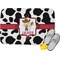 Cowprint w/Cowboy Memory Foam Bath Mat - 34"x21" (Personalized)