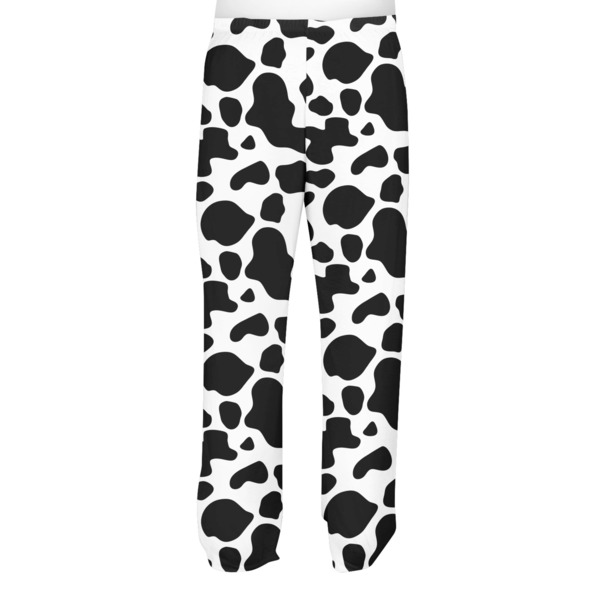 Cowprint w/Cowboy Men's Pjs Back - on model