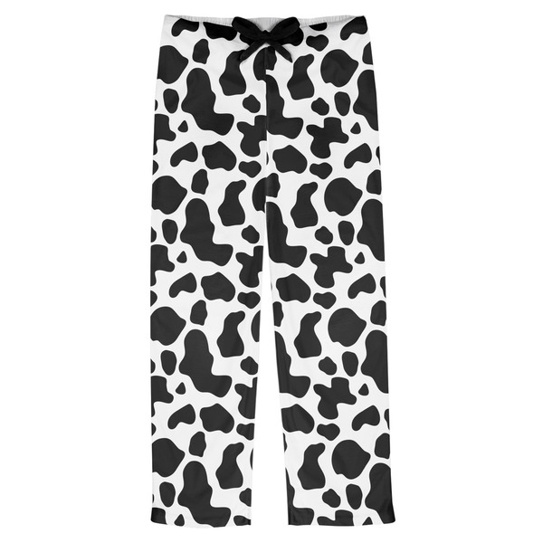 Custom Cowprint w/Cowboy Mens Pajama Pants - XS