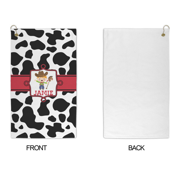 Cowprint w/Cowboy Microfiber Golf Towels - APPROVAL