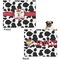 Cowprint w/Cowboy Microfleece Dog Blanket - Large- Front & Back