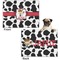 Cowprint w/Cowboy Microfleece Dog Blanket - Regular - Front & Back