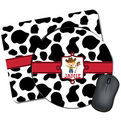 Cowprint w/Cowboy Mouse Pad (Personalized)