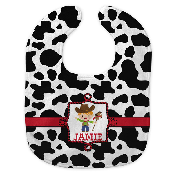 Cowprint w/Cowboy New Bib Flat Approval