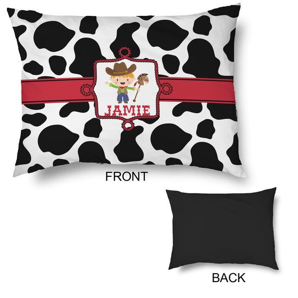 Cowprint w/Cowboy Outdoor Dog Beds - Large - APPROVAL