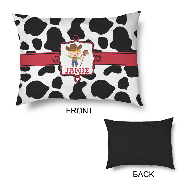 Cowprint w/Cowboy Outdoor Dog Beds - Medium - APPROVAL